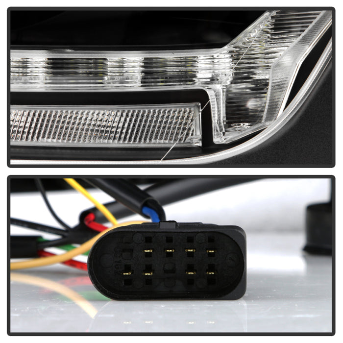 Spyder 13-19 Peterbilt 579 Driver Side Projector Headlights - Black (PRO-YD-PB57914-SEQ-L-BK)