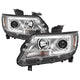 Spyder Chevy Colorado 15-17 Projector Headlights - Light Bar LED - Chrome (PRO-YD-CCO15-LBDRL-C)