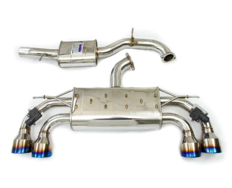 Invidia 18-21 Volkswagen Golf MK7.5 Valved Q300 Rolled Stainless Steel Tip Cat-Back Exhaust