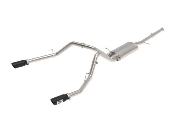 aFe Apollo GT Series Cat-Back Exhaust GM Trucks 09-18 V6-4.3L/V8-4.8/5.3L-Dual Rear Exit Black Tips