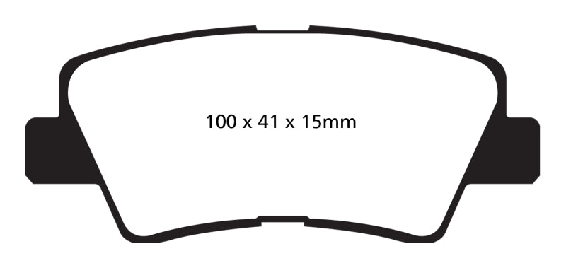 EBC 09-11 Hyundai Azera 3.3 Redstuff Rear Brake Pads