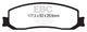 EBC 12 Ford F250 (inc Super Duty) 6.2 (2WD) Yellowstuff Front Brake Pads