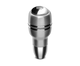 Momo Automatico Shift Knob - Aluminum, Chrome Insert