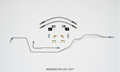 Wilwood M10-1.0 IF 10in. Flexline Kit 45 DEG NPT