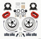 Wilwood Forged Dynalite-M Front Kit 11.30in 1 PC Rotor&Hub Red 1970-1973 Mustang Disc & Drum Spindle