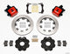 Wilwood Combination Parking Brake Rear Kit 12.19in Red Civic / Integra Disc 2.39 Hub Offset