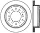 StopTech 01-07 Toyota Sequoia/03-09 4 Runner / 03-09 Lexus GX470 Slotted Right Rear CRYO-STOP Roto
