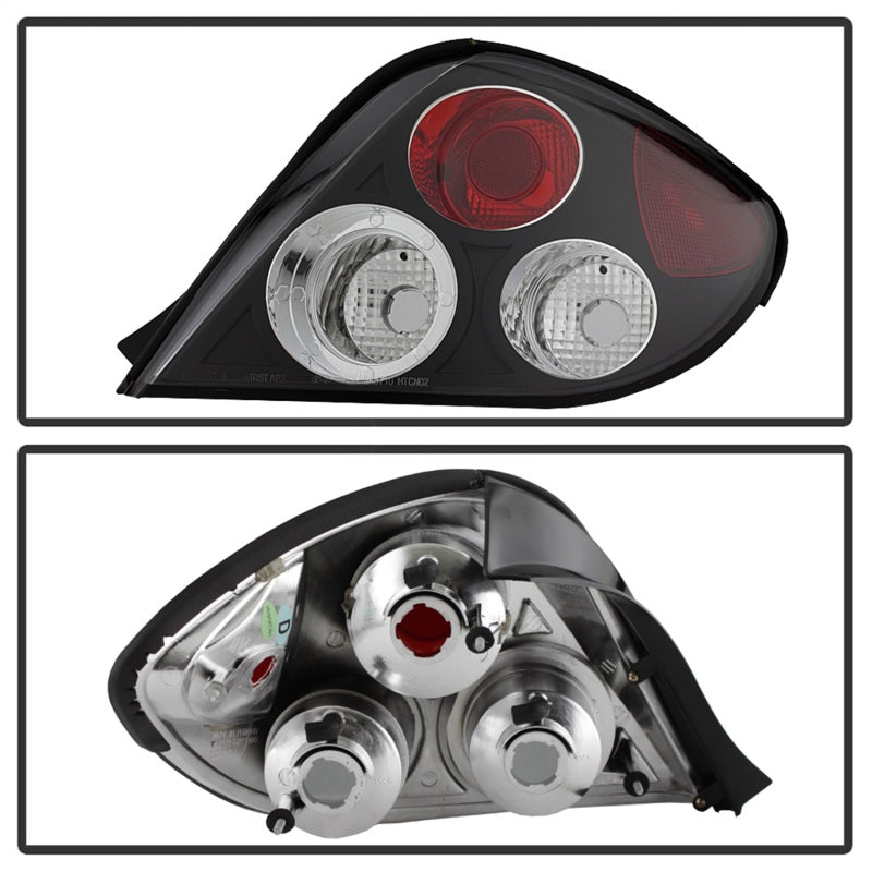 Spyder Hyundai Tiburon 03-05 Euro Style Tail Lights Black ALT-YD-HYT03-BK