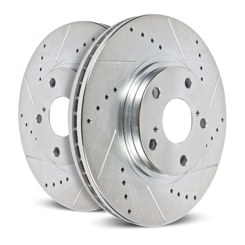 Power Stop 19-22 Ram 3500 Rear Drilled & Slotted Rotor (Pair)
