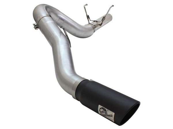 aFe MACH Force XP Exhaust Large Bore 5in DPF-Back Alu. 13-15 Dodge Trucks L6-6.7L (td) *Black Tip