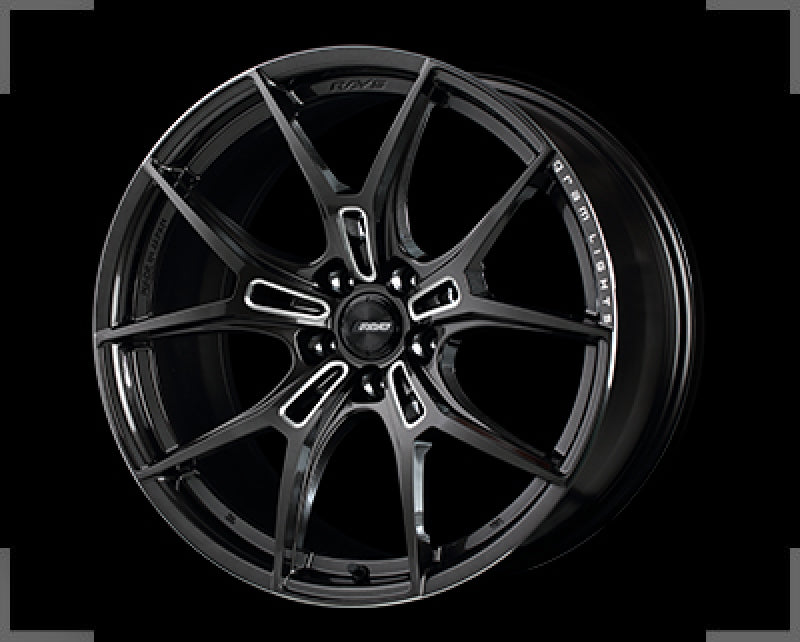 Gram Lights 57FXZ 19x8.0 +45 5-100 Super Dark Gunmetal & Machining Rim Edge DC Wheel