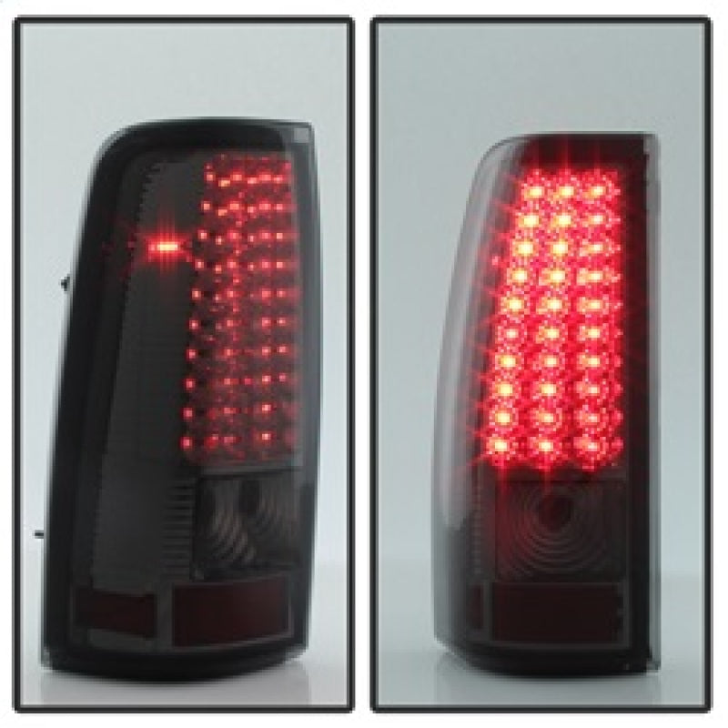 Xtune Chevy Silverado 1500/2500/3500 99-02 99-03 LED Tail Lights Smoke ALT-ON-CS99-LED-SM