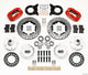 Wilwood Forged Dynalite Front Kit 11.00in Drilled Red 1965-1969 Mustang Disc & Drum Spindle
