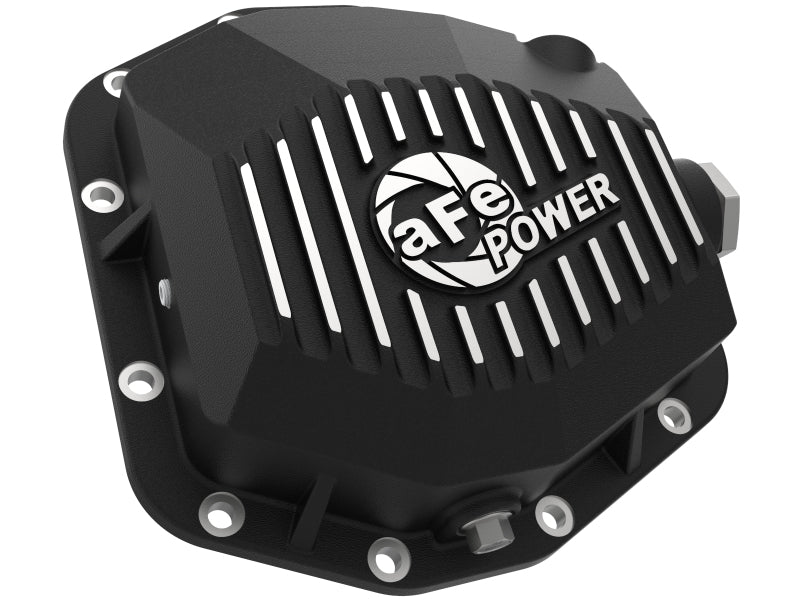 aFe 20-23 Jeep Gladiator JT (Dana M220) Pro Series Rear Differential Cover Black w/ Machined Fins