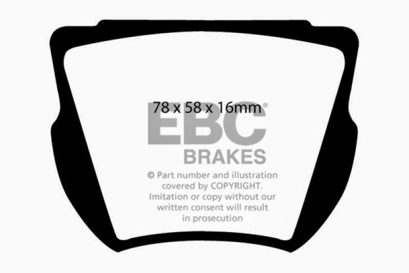 EBC 59-64 Daimler SP250 2.5 Greenstuff Front Brake Pads