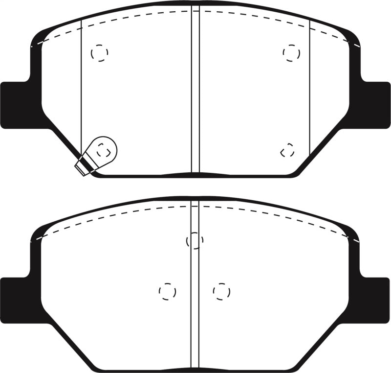 EBC 2016+ Buick Envision 2.0L Turbo Greenstuff Front Brake Pads