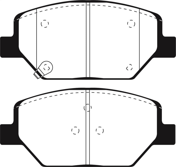 EBC 2016+ Buick Envision 2.0L Turbo Greenstuff Front Brake Pads