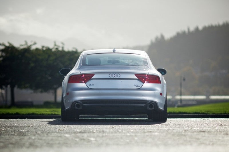 AWE Tuning Audi C7 A7 3.0T Touring Edition Exhaust - Dual Outlet Chrome Silver Tips