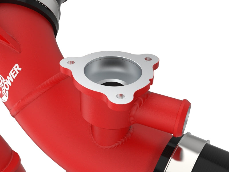 aFe 23-24 Toyota Sequoia V6-3.4L Hybrid BladeRunner 2.5in Aluminum Hot Charge Pipe - Red