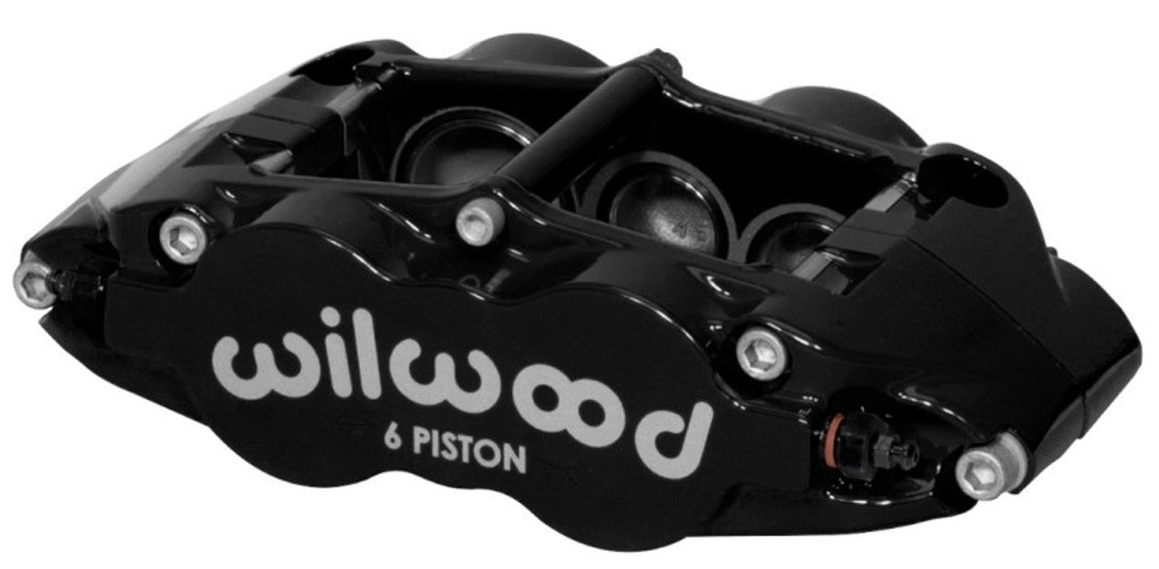 Wilwood Caliper Narrow Superlite 6R LH Black 1.62in / 1.12in / 1.12in Pistons 1.10in Disc