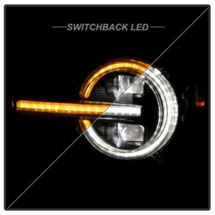 Spyder 21-24 Ford Bronco High-Power LED Headlights - Black (PRO-YD-FB21LEDAP-SEQSBGR-BK)