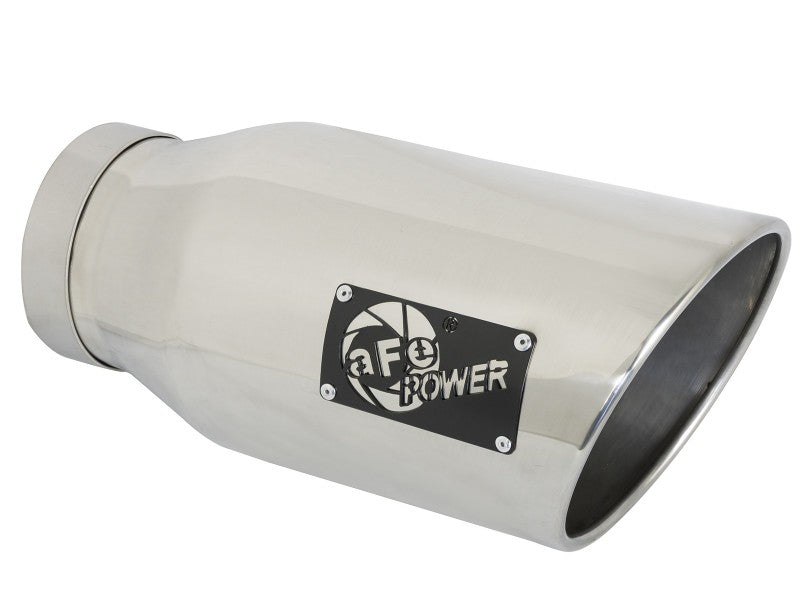 aFe ATLAS 5in Alum Steel DPF-Back Exhaust System w/Polished Tip 19-20 Ram Diesel Trucks L6-6.7L (td)