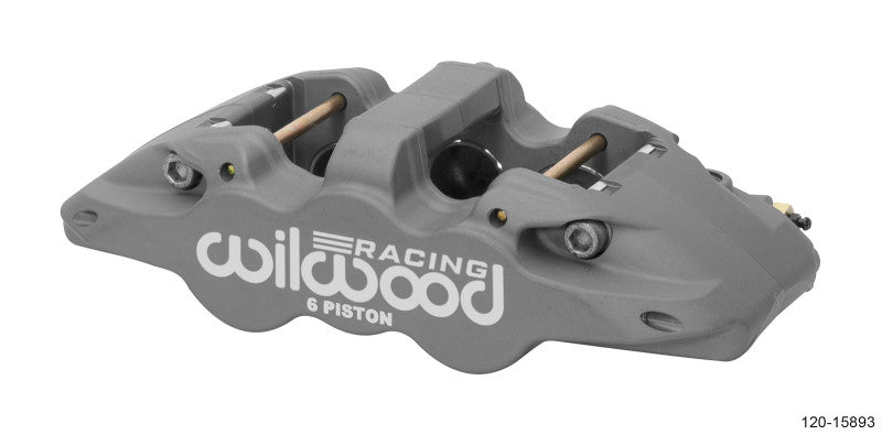 Wilwood Caliper-Aero6-R/H - Black Anodize (.80 Thk Pad) 1.75/1.38/1.38in Pistons .810in Disc