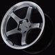 Advan GT Beyond 17x8.0 +35 4-100 Machining & Hyper Platinum Black Wheel