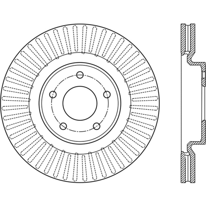 Centric 13-15 Nissan Pathfinder Front Performance Rotor