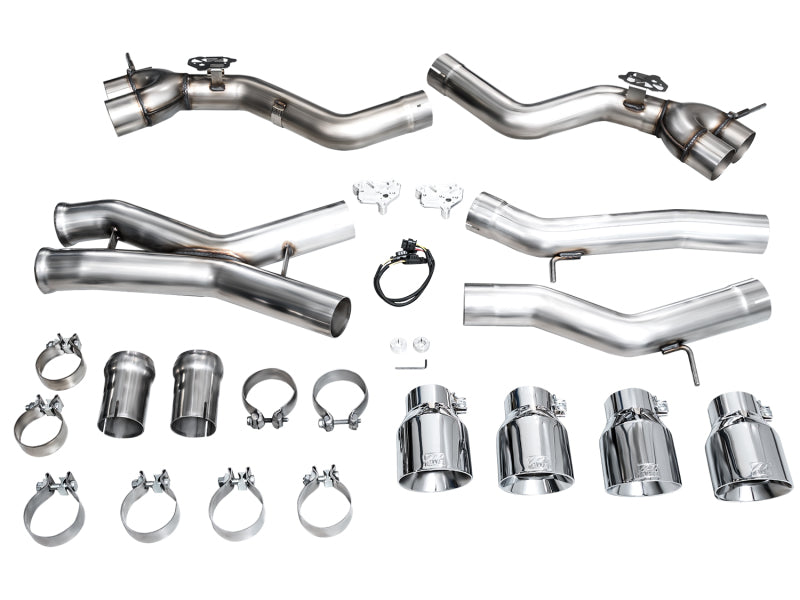 AWE Tuning 23-24 BMW G87 M2 Track Edition Exhaust - Chrome Silver Tips