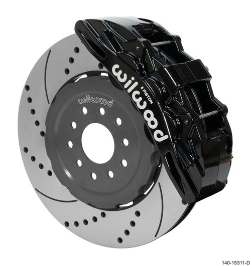 Wilwood SX6R WCCB Carbon-Ceramic Front Brake Kit 15in Plain Face Black 05-13 Chevy Corvette