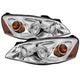 xTune Pontiac G6 05-10 (09-10 Fit w/Amber Turn Signal) Crystal Headlights Chrome HD-JH-PG605-AM-C