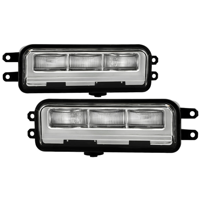 Spyder 22-24 Toyota Tundra OEM Full LED Fog Lights w/Switch - Clear (FL-CL-TTU2022-LED-C)