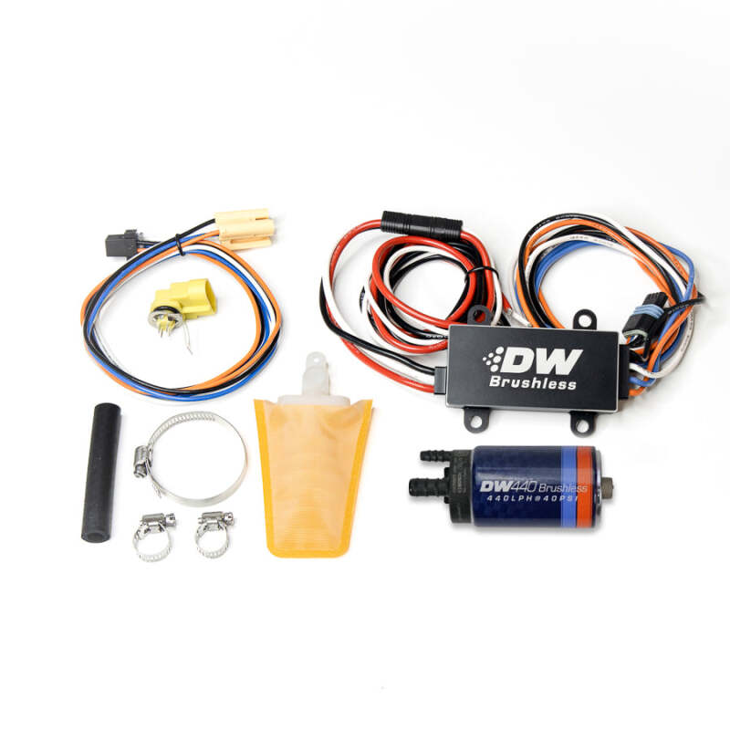 DeatschWerks 94-98 Nissan 240SX 440lph In-Tank Brushless Fuel Pump w/9-0913 Instl kit/C102 Contrllr