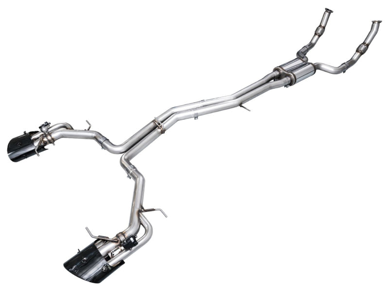 AWE Tuning 2021+ Cadillac CT4-V Blackwing SwitchPath Exhaust - Diamond Black Tips