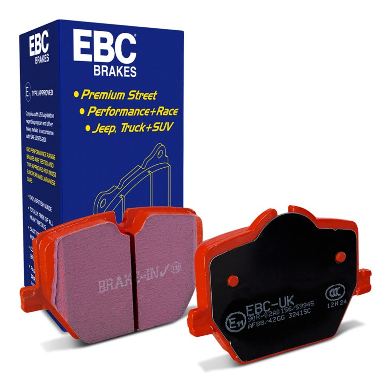 EBC 2019+ Toyota GR Supra (w/13.6in Rear Rotor) Redstuff Rear Brake Pads