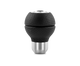 Momo Race Shift Knob - Black Airleather, Aluminum Insert