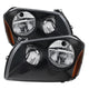 xTune Dodge Magnum 05-07 Crystal Headlights Black HD-JH-DMAG05-AM-BK