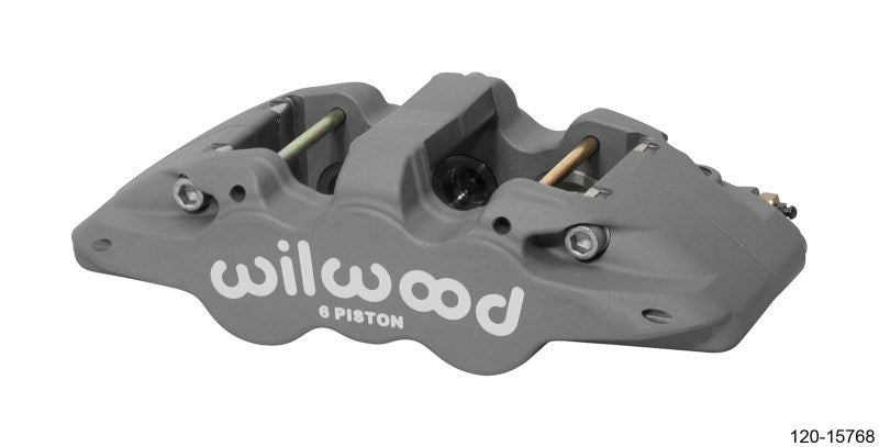 Wilwood Caliper-Aero6-R/H - Type III Ano 1.62/1.12/1.12in Pistons 1.25in Disc