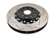 DBA 04-07 STi/2017 BRZ w/Perf. Pkg. 10 Hole Front Slotted 5000 Series 2/PC Rotor Assembled w/Blk Hat
