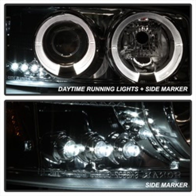 Spyder GMC Sierra 1500/2500/3500 99-06 Projector Headlights LED Halo LED Chrome PRO-YD-CDE00-HL-C