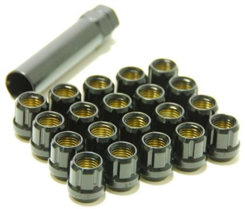 Wheel Mate Muteki Closed End Lug Nuts - Deep Black 12x1.25
