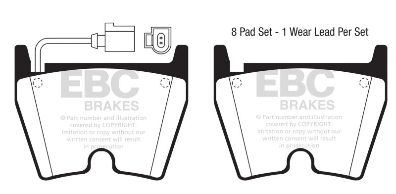 EBC 17-18 Audi  RS3 Redstuff Front Brake Pads