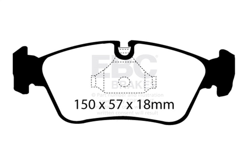 EBC 99-02 BMW Z3 2.5 Greenstuff Front Brake Pads