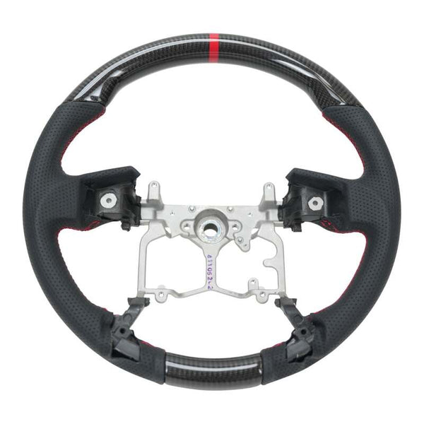 NRG 12-23 Toyota Tacoma OEM Plus Carbon Fiber Steering Wheel w/ Red Stitch & Red Center Mark