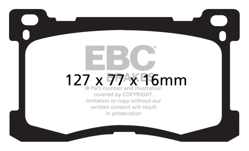 EBC 12+ Hyundai Equus 5.0 Greenstuff Front Brake Pads