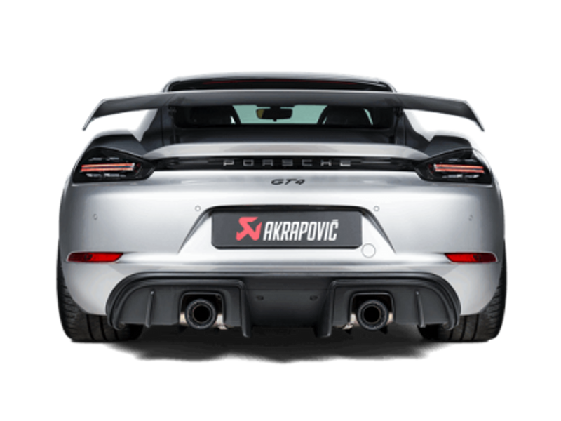 Akrapovic 2020+ Porsche Cayman GT4 (718) Slip-On Line (Option 2) w/Titanium Tips