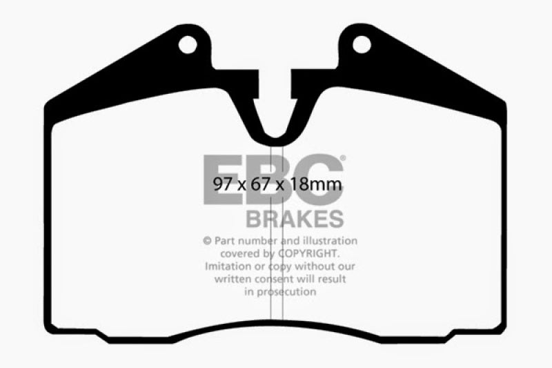 EBC 86-91 Porsche 928 5.0 Greenstuff Rear Brake Pads