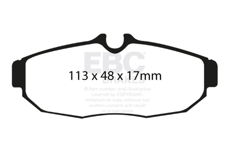 EBC 05-10 Ford Mustang 4.0 Greenstuff Rear Brake Pads