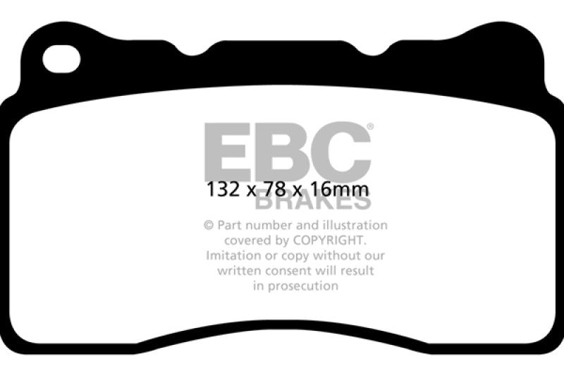 EBC 2016+ Cadillac CT6 2.0L Turbo Redstuff Front Brake Pads